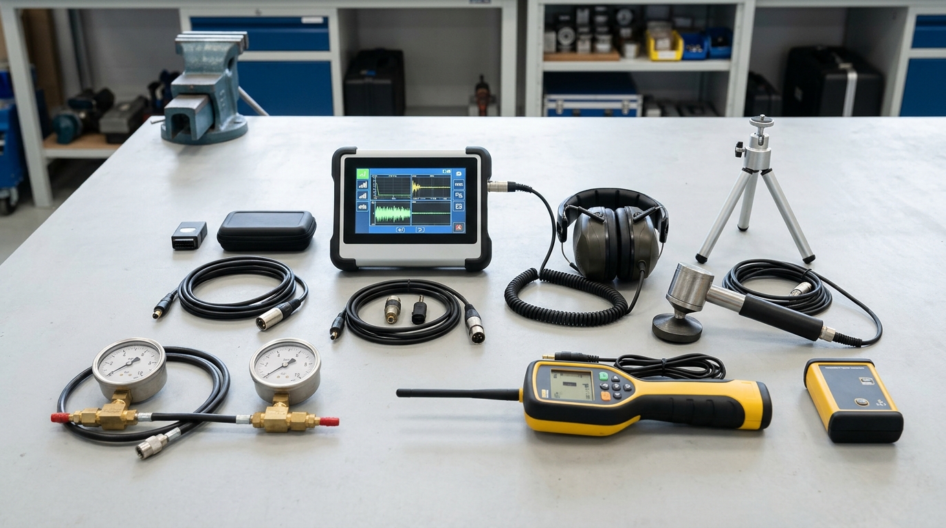Acoustic and thermal detection devices for slab leak isolation