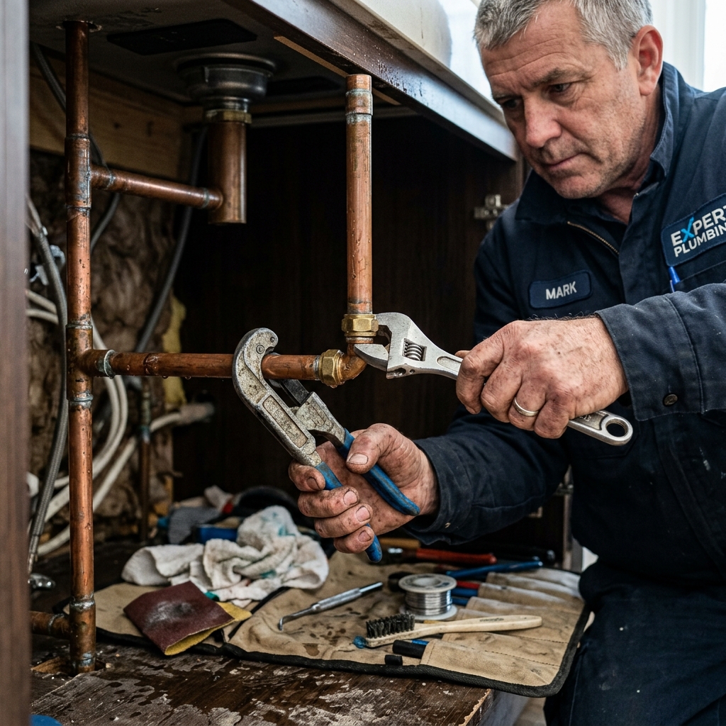 Plumbing reroute installation bypassing underground concrete foundation